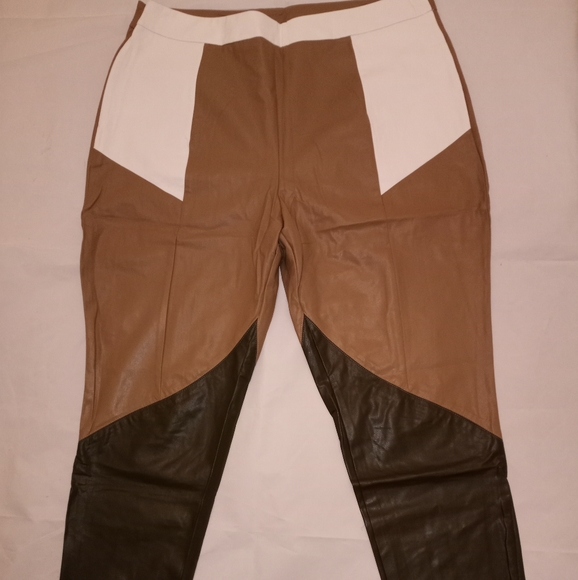 #11. SHEIN Pants Legging Split Hem PU Leather 3X - Picture 6 of 13